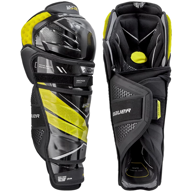 Bauer Supreme UltraSonic Shin Guards - SENIOR 3 Bauer Supreme UltraSonic Shin Guards - SENIOR