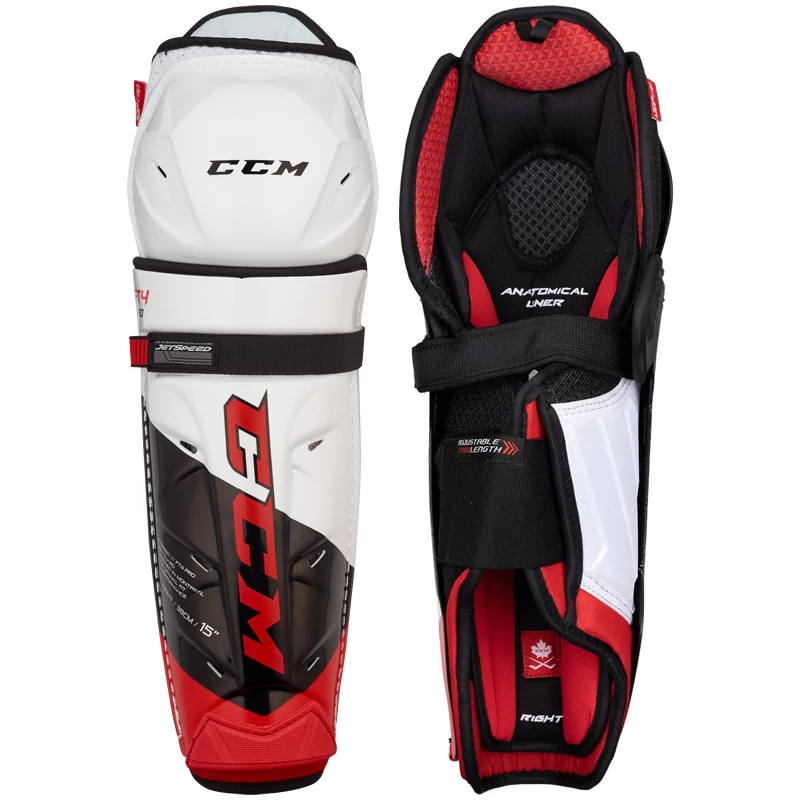 CCM JetSpeed FT4 Pro Shin Guards - SENIOR 3 CCM JetSpeed FT4 Pro Shin Guards - SENIOR