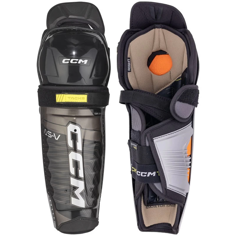 CCM Tacks AS-V Shin Guards - JUNIOR 3 CCM Tacks AS-V Shin Guards - JUNIOR