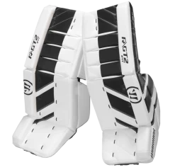 Warrior Ritual GT2 Intermediate Goalie Pads (w/ Knee Pads) -Hockey Shop warrior ritual gt2 intermediate goalie pads black white
