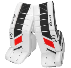 Warrior Ritual GT2 Intermediate Goalie Pads (w/ Knee Pads) -Hockey Shop warrior ritual gt2 intermediate goalie pads black white red