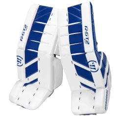 Warrior Ritual GT2 Intermediate Goalie Pads (w/ Knee Pads) -Hockey Shop warrior ritual gt2 intermediate goalie pads white blue